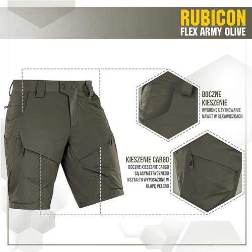 M-Tac - Тактичні шорти Rubicon Flex - 4-Way Stretch - YKK - Army Olive - 20070062