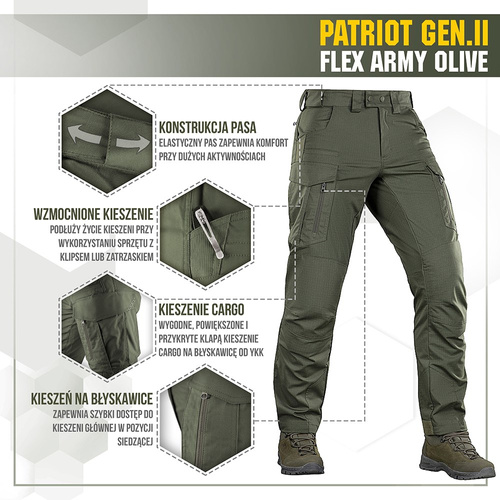 M-Tac - Тактичні штани Patriot Gen II Flex - Army Olive - 20056862
