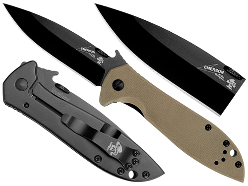 Kershaw - Тактичний ніж Emerson 6054BRNBLK - 8Cr14MoV - чорний - 6054BRNBLK