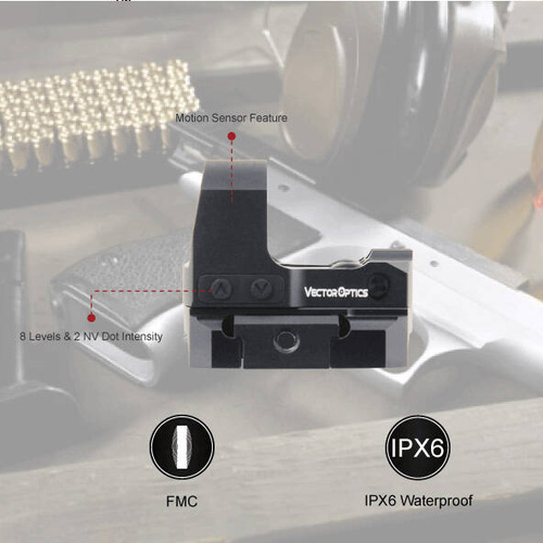 Vector Optics - Відкритий коліматор Frenzy-S 1x17x24 SAS - MAG/RMS - Picatinny - SCRD-62