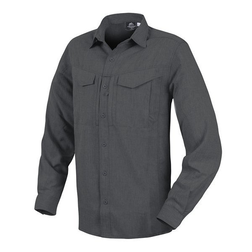 Helikon - Сорочка для джентльменів Koszula Defender Mk2 Gentleman Shirt® - меланж чорний / сірий - KO-DGM-PO-0119Z