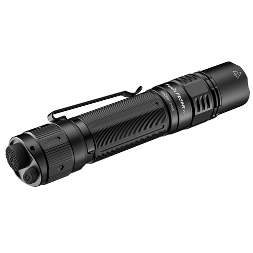 Fenix - Тактичний ліхтар PD36R Pro LED з акумулятором 5000 мАг + ліхтар-брелок E03R V2.0 - 2800 лм - чорний/сірий - PD36R Pro+E03R grey