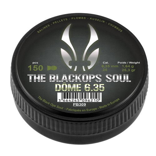 Black Ops - куля для пневматичної гвинтівки Soul Dome - 6,35 мм - 150 шт. - PB309