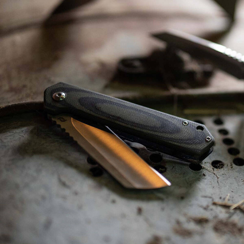 Schrade - Бічний складаний ніж EDC - AUS-8 - темно-зелений - 1159291