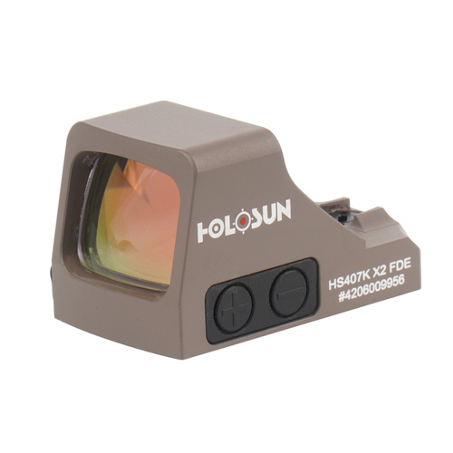 Holosun - Коліматорний приціл HS407K Open Reflex SubCompact Pistol Sight - FDE - HS407K-X2-FDE