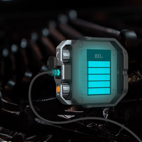 Fenix - Світлодіодний кемпінговий ліхтар CL28R - 2000 лм - 10000 мАг - USB-C - сірий - 039-538