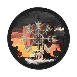 M-Tac - Пластир Vegvisir/Drakkar - 80 мм - чорний/флуоресцентний - 51293299