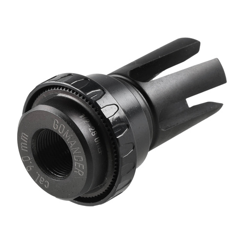 Gomander - Компенсатор полум'я Quadron - 9 мм - 1/2x28 UNEF-9 - чорний - TB0.10174