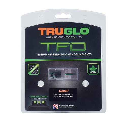 TruGlo - Тритієві прицільні пристосування TFO - Glock 17/19 - зелений - TG131GT1