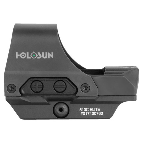 Holosun - Red Dot HE510C-GR Elite Multi Reticle Green Dot - Сонячна панель - Зелена точка - Чорний - HE510C-GR