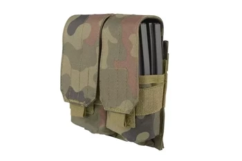 GFC Tactical - Подвійний завантажувач магазинів типу M4/M16 - MOLLE - Нейлон - Wz. 93 PL Woodland - GFT-19-011403