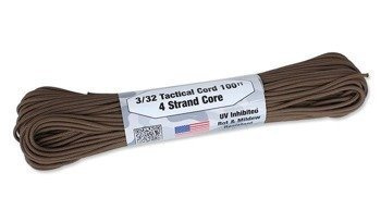 Atwood Rope MFG - Тактичний шнур 3/32 - 2,2 мм - Brązowy - 30,48м