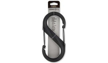 Nite Ize - S-Biner #8 Plastic Black Gate Carabinet - Black - SBP8-03-01BG
