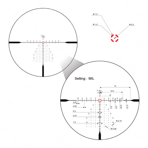 Vector Optics - Приціл Continental x6 3-18 FFP - 50 мм - чорний - SCFF-43