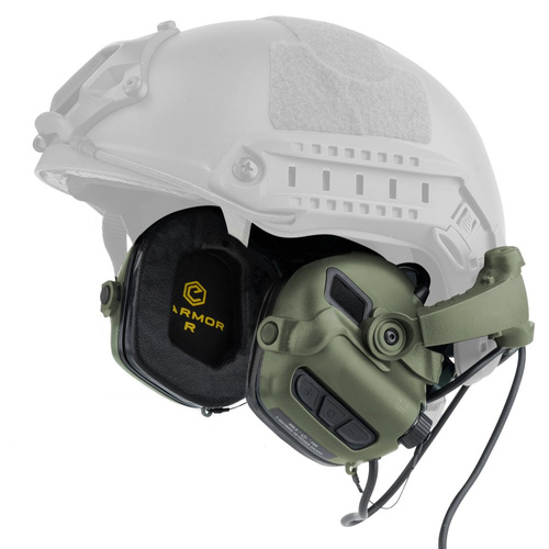 Earmor - Кріплення на голову ARC для кріплення на рейку Mark 3 M16 - захисний кожух - листяний зелений
