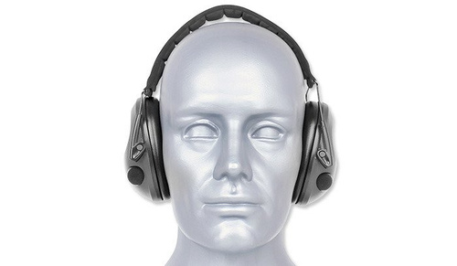 Mil-Tec Plus - Активні навушники EED - Чорний - 16243002
