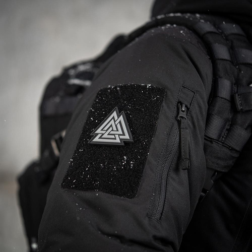M-Tac - 3D Нашивка з ПВХ Valknut - чорний / сірий - 51163211