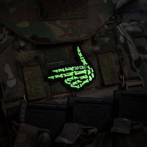 M-Tac - Нашивка Skeleton Shooter - Вишивка - 500D Cordura - Чорний - 51375002