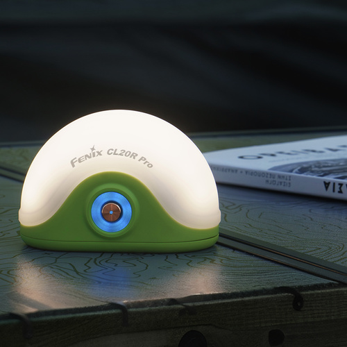 Fenix - Кемпінгова лампа CL20R PRO з Aкумулятором 1900 мАг - 400 лм - Зелений - CL20R PRO green