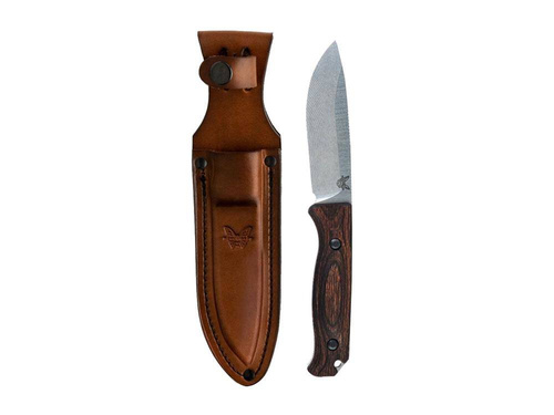 Benchmade - Мисливський ніж Saddle Mountain Skinner - CPM-S30V - Drop Point - Шкіряні піхви - 15002.
