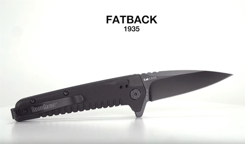 Kershaw - Тактичний ніж  1935 Fatback - 8Cr13MoV - чорний - 1935
