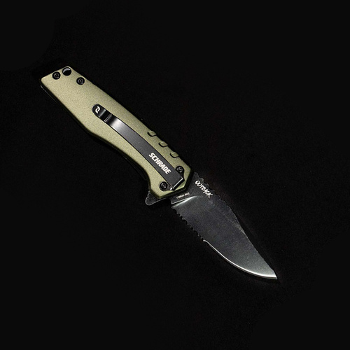 Schrade - Складаний ніж Outback - зелений - 1159312
