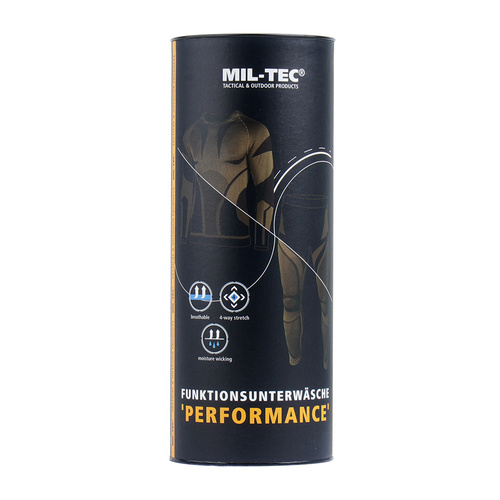 Mil-Tec - Термобілизна Performance - 4-Way Stretch - Olive Drab - 11225001.