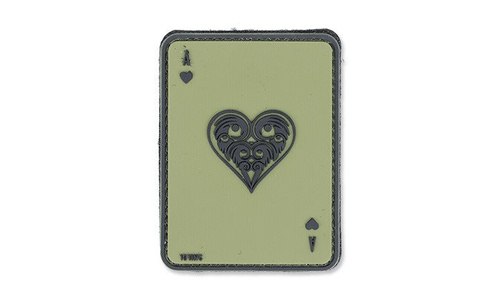 101 Інкорпорейтед. - 3D патч - Ace Of Hearts - Green OD