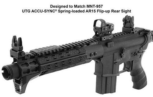 UTG - Складаний бант-краватка для AR15 Accu-Sync - Picatinny - чорний - MNT-757.