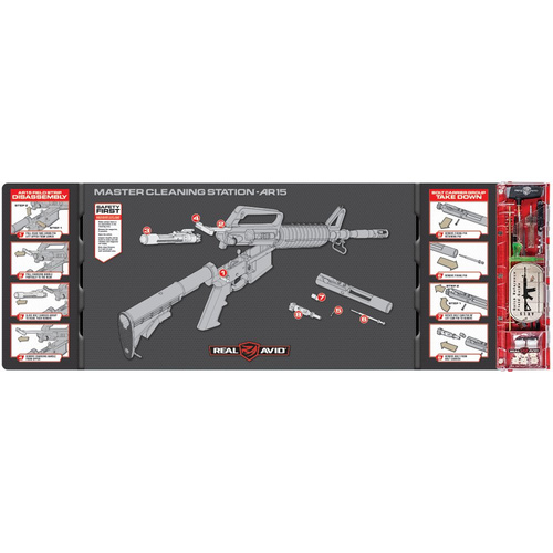 Real Avid - Килимок для зброярів з набором інструментів Master Cleaning Station™ - AR-15 - AVMCS-AR