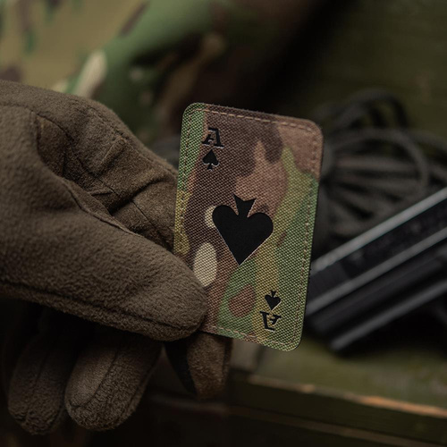 M-Tac - нашивка піковий туз - Cordura 500D - Multicam / чорний - 51109802