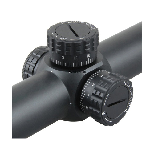 Victoptics - Біговий приціл S6 1-6x24 - 30 мм - SFP - Чорний - OPSL22