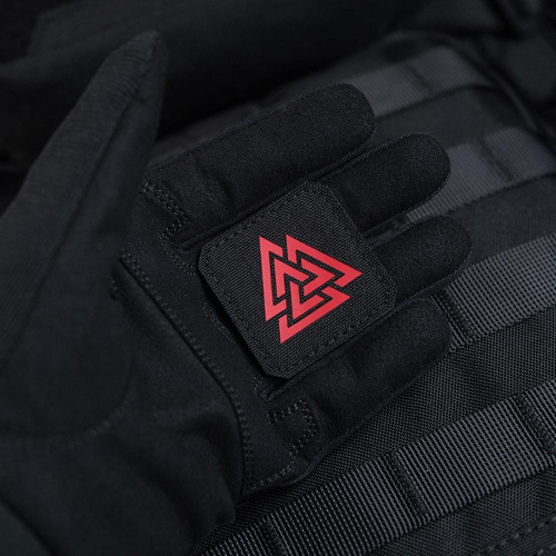 M-Tac - Квадратна нашивка Laser cut Valknut - Червоний / Чорний - 51162233
