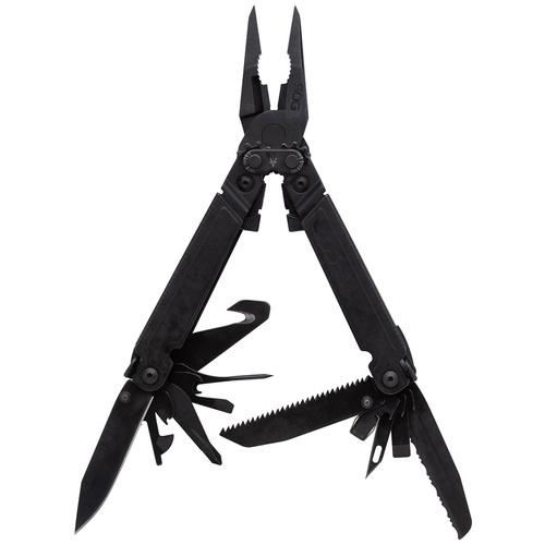 SOG - Мультитул PowerAccess PA3002-CP - нержавіюча сталь - 21 інструмент + набір насадок - чорний - PA3002-CP