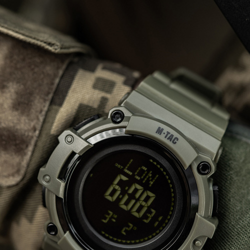 M-Tac - Тактичний годинник з компасом 2233 - чорний - 50010002