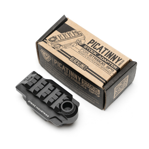 Strike Industries - Адаптер задньої пластини Picatinny для Stribog SP-9 Strike - Чорний - SI-SP9-PSA-BK