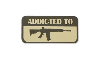 Combat-ID - Naklejka - Addicted to 416 - Coyote Brown