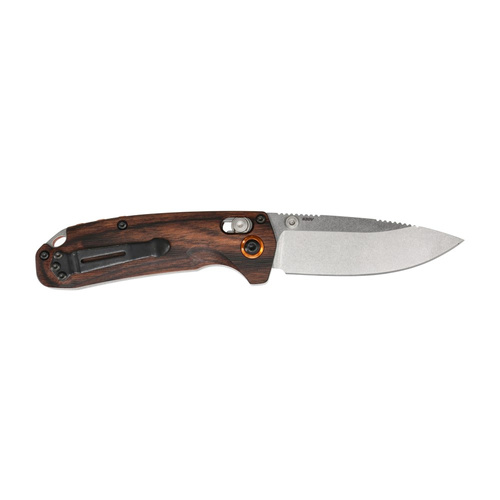 Benchmade - HUNT North Fork складний мисливський ніж - Drop Point - Axis Lock - Wood - 15032