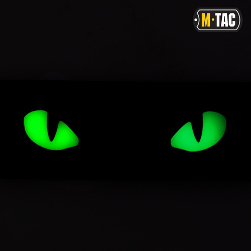 M-Tac - 3D ПВХ Нашивка "Котячі очі" - чорний / флуоресцентний - 51114002