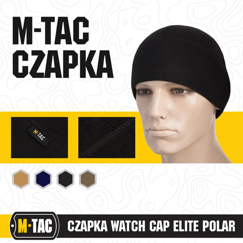 M-Tac - Зимова шапка Watch Cap Elite - фліс - чорна - 40002002.