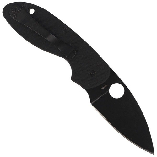 Складаний ніж Spyderco - Efficient™ G-10 Black / Black Blade PlainEdge™ - C216GPBBK
