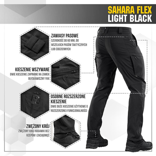 M-Tac - Трекінгові штани Sahara Flex Lite - чорний - 20064002