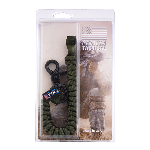 Cetacea Tactical - Повідець для знаряддяTrigger Snap Covered Mini Coil Tether - Olive Drab - TA-MCT3-OD