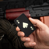 M-Tac - нашивка туз пік - 500D Cordura - чорний / флуоресцентний - 51109299