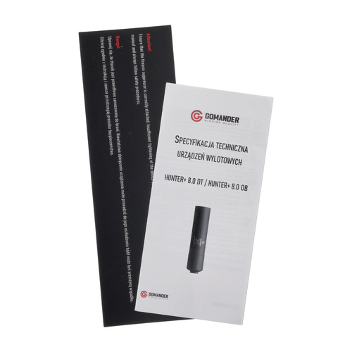 Gomander - Hunter 8.0 OB gen2 Глушник для мисливської гвинтівки - Slide On - M14x1 - Пісок - TB0.9670_2-M14
