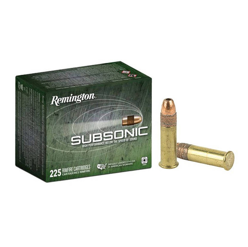 Remington - Патрони Rimfire .22LR Subsonic Copper Plated HP - 225 набоїв - 21249 - Набій кільцевого запалення