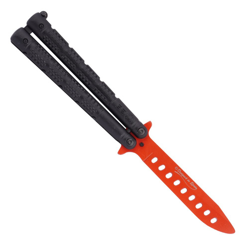 K25 - Тренувальний ніж Balisong - червоний - 36251