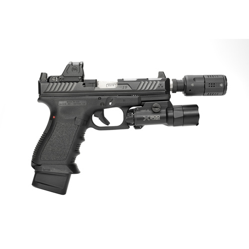 Strike Industries - Компенсатор для пістолета калібру 9 мм - Чорний - SI-PISTOL-LC-BK