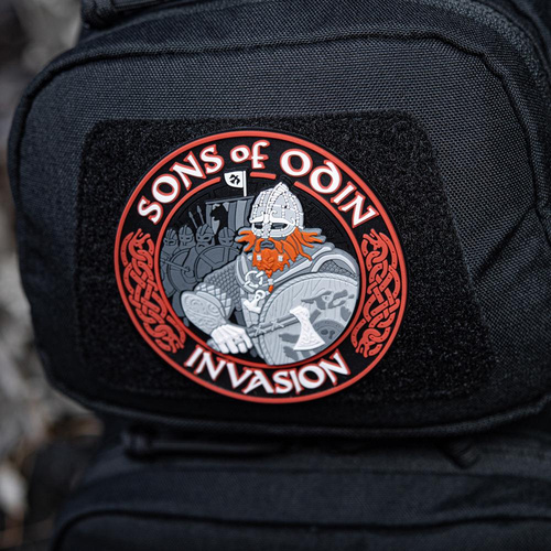 M-Tac -  3D PVC нашивка Sons of Odin - Чорний/Червоний - 51137233