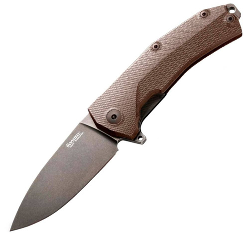 LionSteel - Складаний ніж KUR G10 - Sleipner - Коричневий - KUR BBR